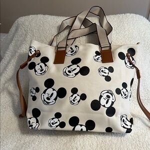 Disney Mickey Mouse Tote Bag - Black and White